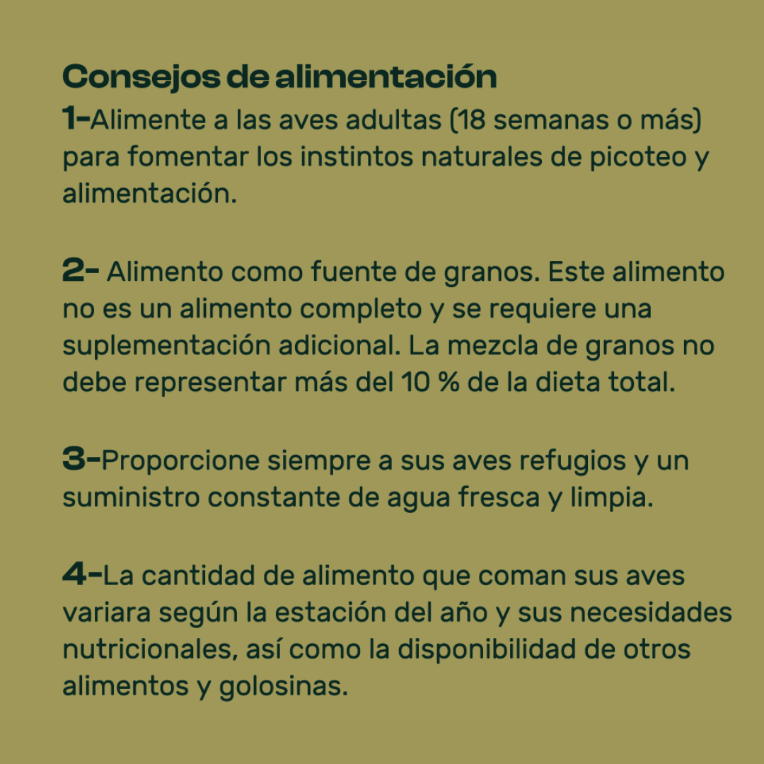 AVINATURA MIX. Mezcla de cereales para aves. 20kg. - Imagen 5